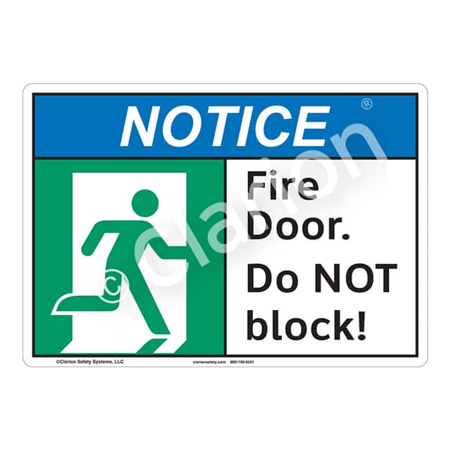 F1097-S4SW2 NOTICE ALUMINIUM SIGN 10" X 14"