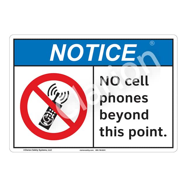 F1103-S4SW2 NOTICE ALUMINIUM SIGN 10" X 14"