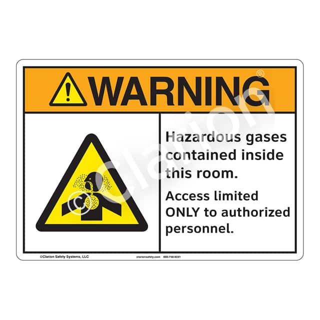 F1244-BESW3 WARNING ALUMINIUM SIGN 12" X 18"