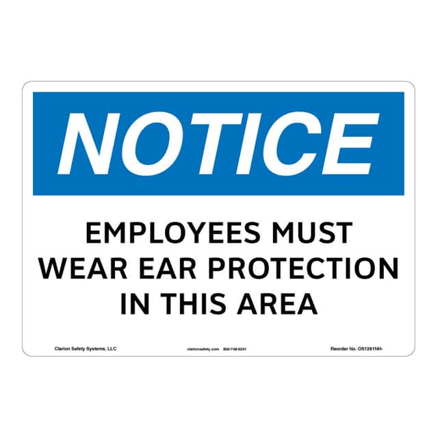 OS1261NH-ZASW3 NOTICE FLEXIBLE SIGN 12" X 18"