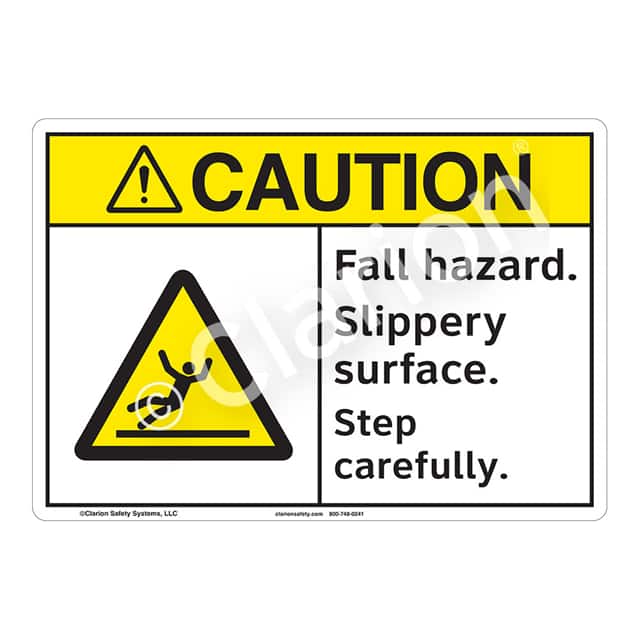 F1285-BESW3 CAUTION ALUMINIUM SIGN 12" X 18"