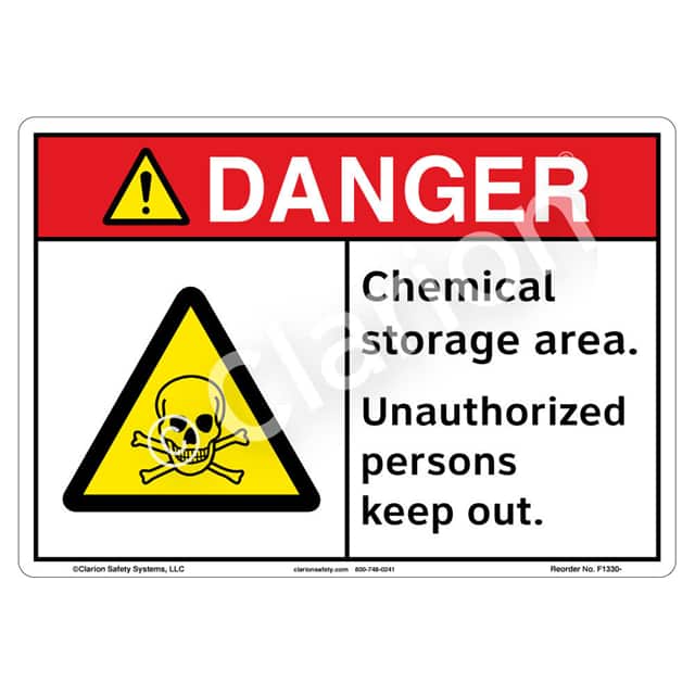 F1330-Z1SW1 DANGER FLEXIBLE SIGN 7" X 10"