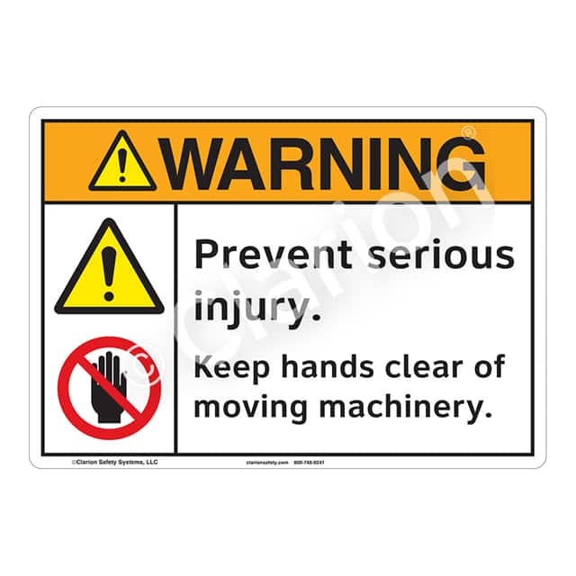 F1253-S4SW2 WARNING ALUMINIUM SIGN 10" X 14"