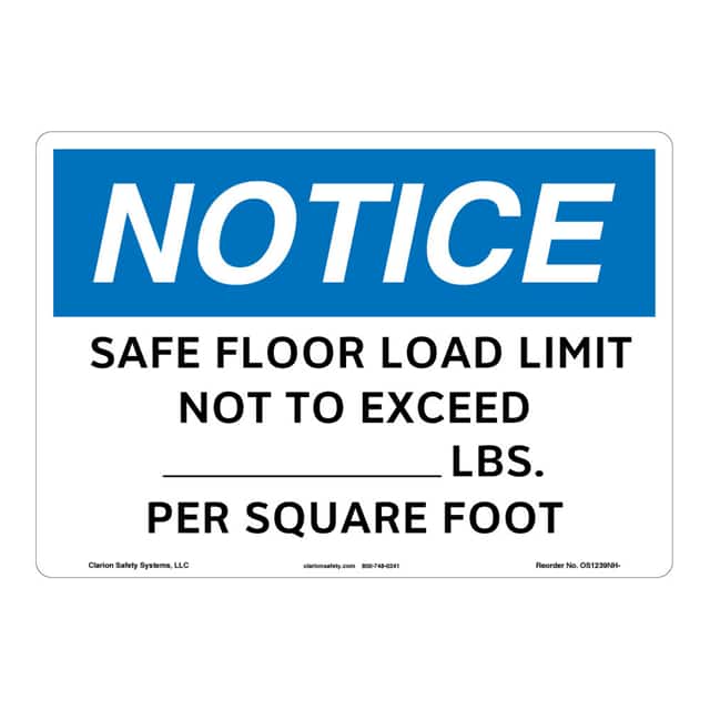 OS1239NH-ZASW1 NOTICE FLEXIBLE SIGN 7" X 10"