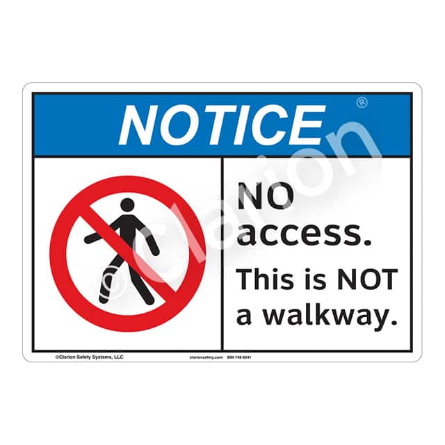 F1115-ZASW1 NOTICE FLEXIBLE SIGN 7" X 10"