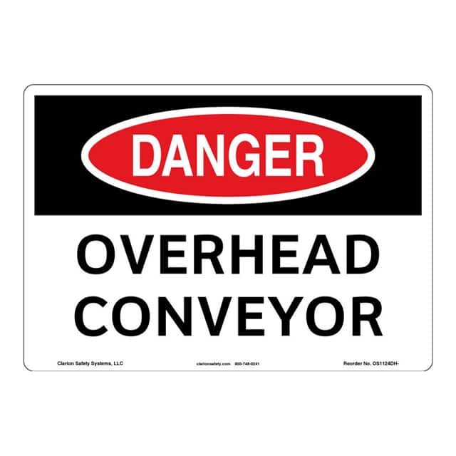OS1124DH-BESW3 DANGER ALUMINIUM SIGN 12" X 18"