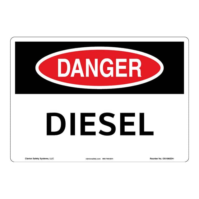 OS1085DH-ZASW1 DANGER FLEXIBLE SIGN 7" X 10"