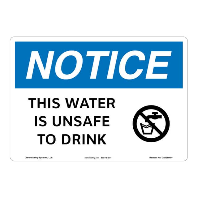 OS1269NH-ZASW3 NOTICE FLEXIBLE SIGN 12" X 18"