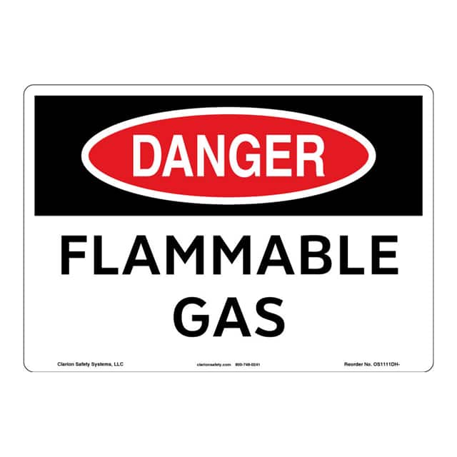 OS1111DH-BJSW1 DANGER PLASTIC SIGN 7" X 10"