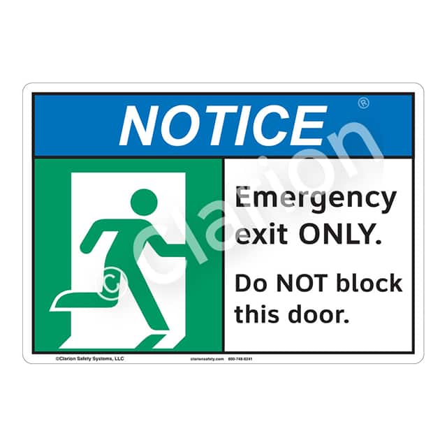 F1246-Z1SW1 NOTICE FLEXIBLE SIGN 7" X 10"