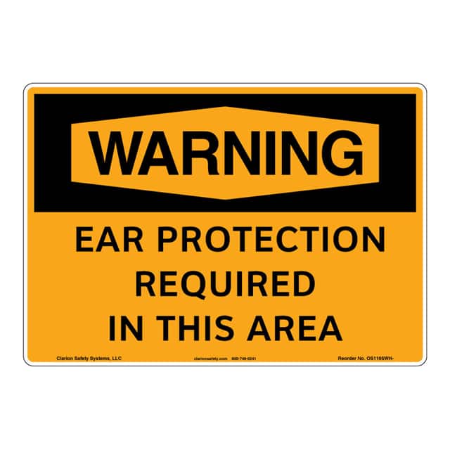 OS1165WH-S4SW3 WARNING ALUMINIUM SIGN 12" X 18"