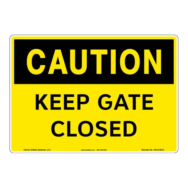 OS1219CH-ZASW1 CAUTION FLEXIBLE SIGN 7" X 10"