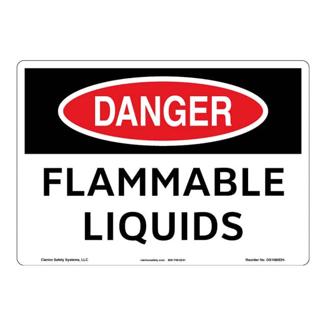 OS1080DH-S2SW3 DANGER PLASTIC SIGN 12" X 18"