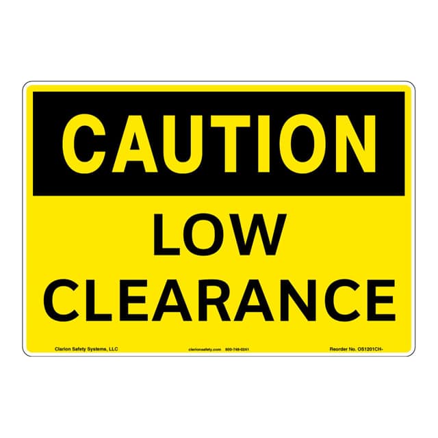 OS1201CH-BESW3 CAUTION ALUMINIUM SIGN 12" X 18"