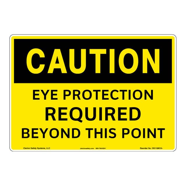 OS1188CH-ZASW1 CAUTION FLEXIBLE SIGN 7" X 10"