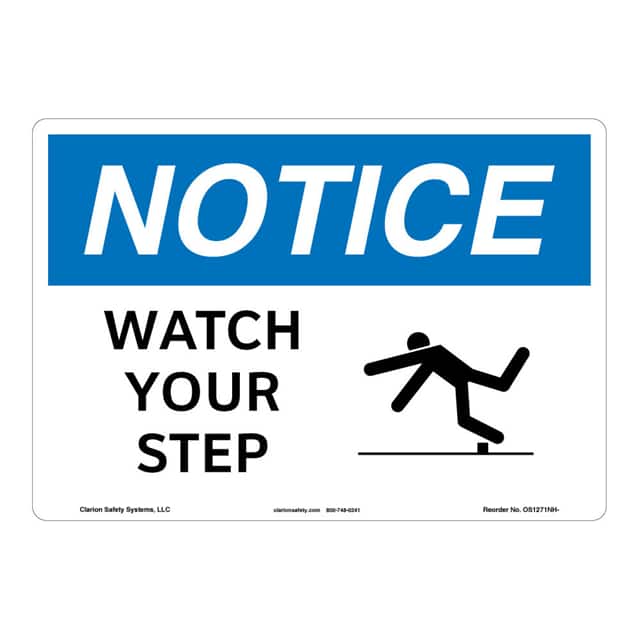 OS1271NH-ZASW1 NOTICE FLEXIBLE SIGN 7" X 10"