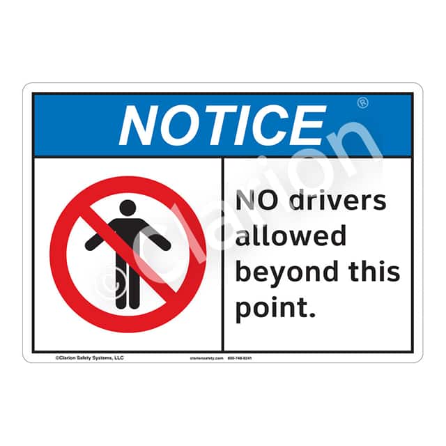F1142-ZASW1 NOTICE FLEXIBLE SIGN 7" X 10"