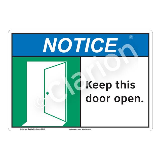 F1130-ZASW1 NOTICE FLEXIBLE SIGN 7" X 10"