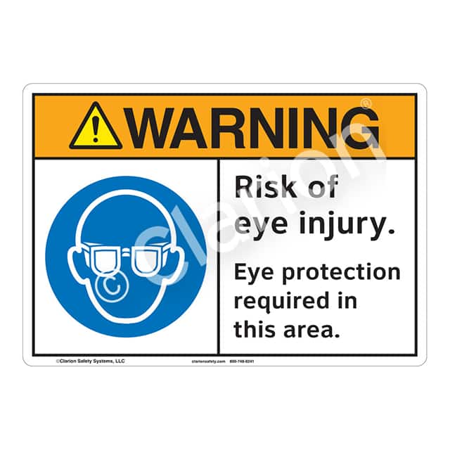 F1256-Z1SW1 WARNING FLEXIBLE SIGN 7" X 10"