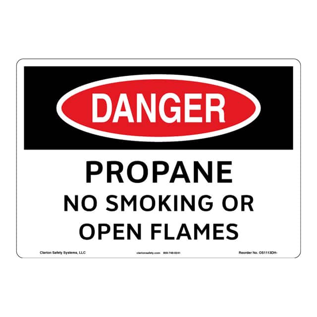 OS1113DH-Z1SW1 DANGER FLEXIBLE SIGN 7" X 10"