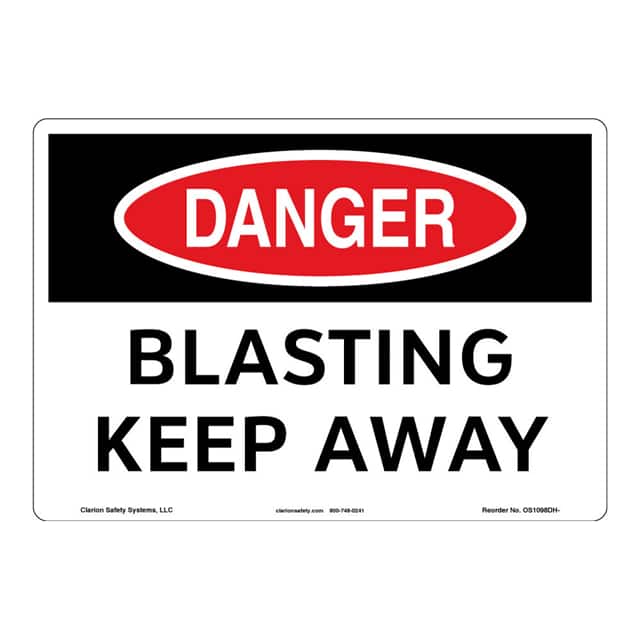 OS1098DH-ZASW1 DANGER FLEXIBLE SIGN 7" X 10"
