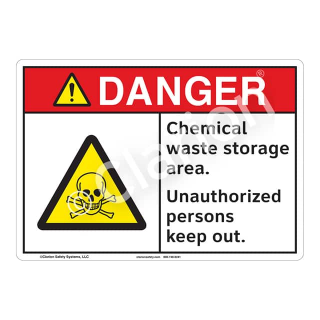 F1238-ZASW3 DANGER FLEXIBLE SIGN 12" X 18"