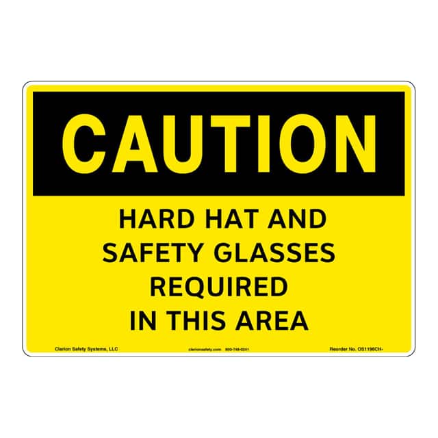 OS1196CH-ZASW3 CAUTION FLEXIBLE SIGN 12" X 18"