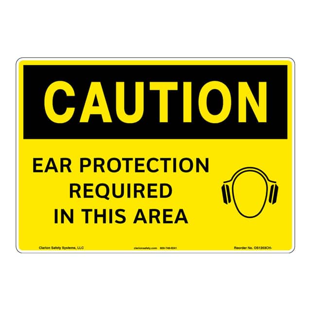 OS1203CH-ZASW1 CAUTION FLEXIBLE SIGN 7" X 10"