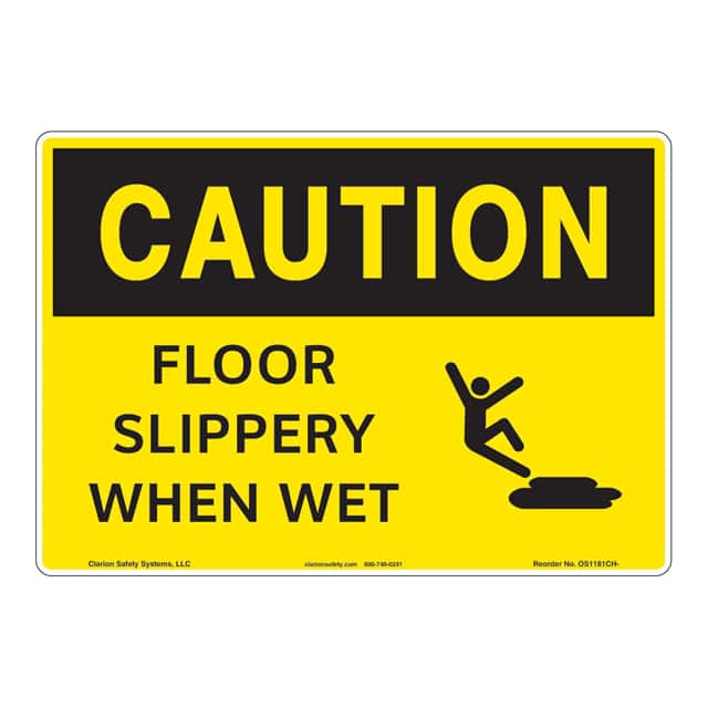 OS1181CH-ZASW1 CAUTION FLEXIBLE SIGN 7" X 10"