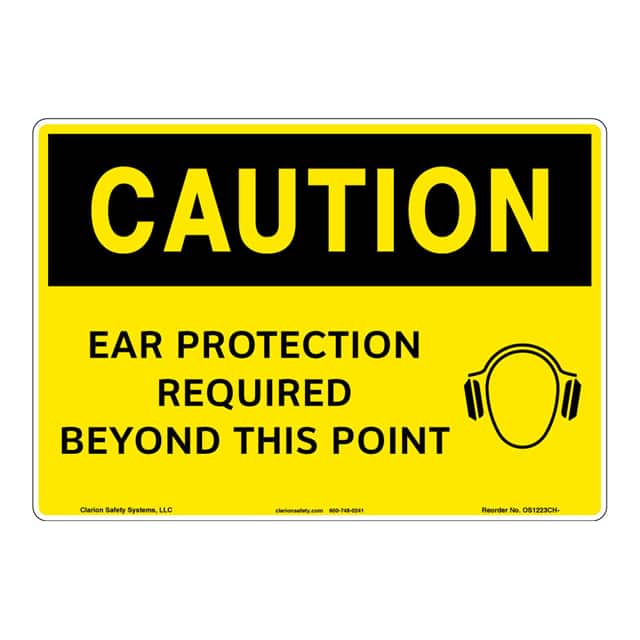 OS1223CH-ZASW1 CAUTION FLEXIBLE SIGN 7" X 10"