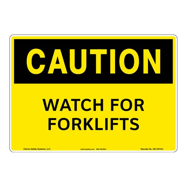 OS1197CH-S4SW2 CAUTION ALUMINIUM SIGN 10" X 14"