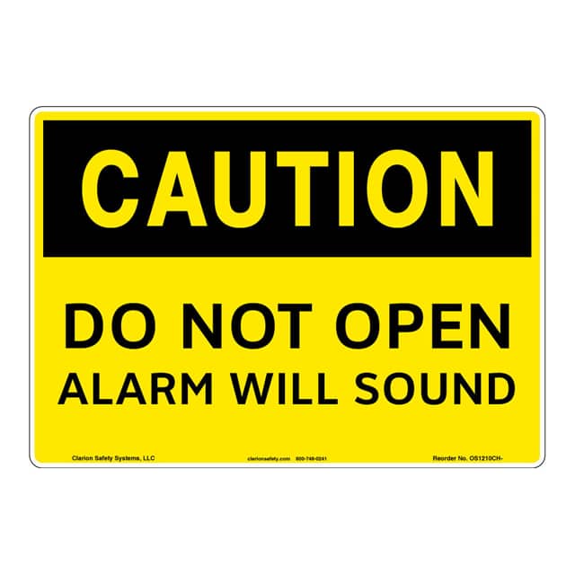 OS1210CH-ZASW3 CAUTION FLEXIBLE SIGN 12" X 18"