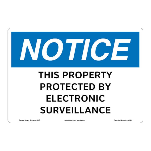 OS1259NH-Z1SW1 NOTICE FLEXIBLE SIGN 7" X 10"