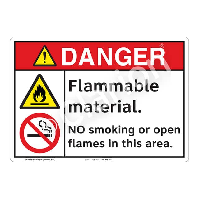 F1154-Z1SW2 DANGER FLEXIBLE SIGN 10" X 14"