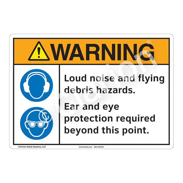 F1229-S4SW2 WARNING ALUMINIUM SIGN 10" X 14"