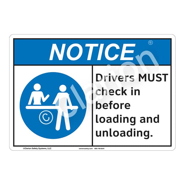 F1137-Z1SW1 NOTICE FLEXIBLE SIGN 7" X 10"