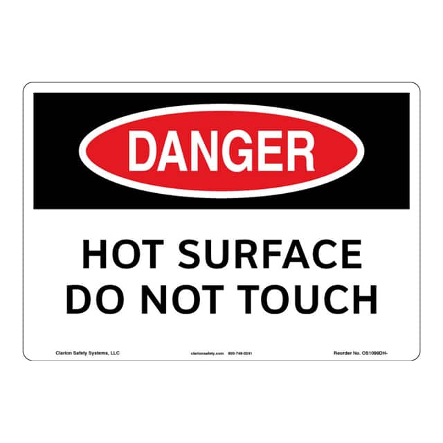 OS1099DH-S4SW2 DANGER ALUMINIUM SIGN 10" X 14"