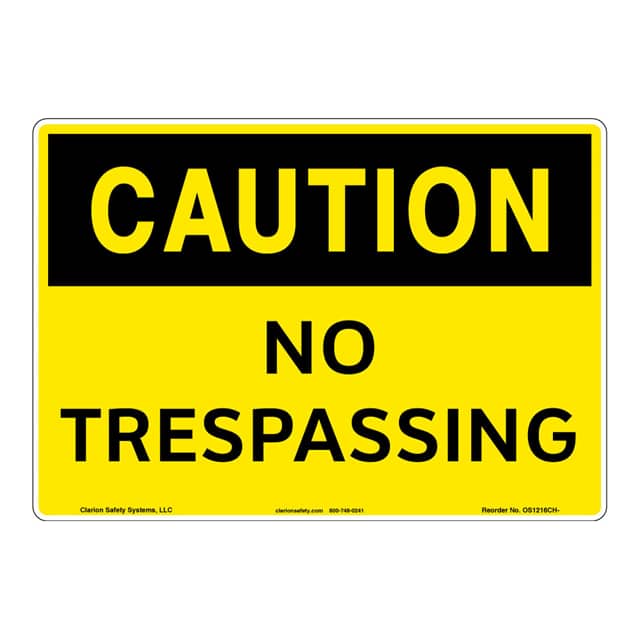 OS1216CH-ZASW1 CAUTION FLEXIBLE SIGN 7" X 10"