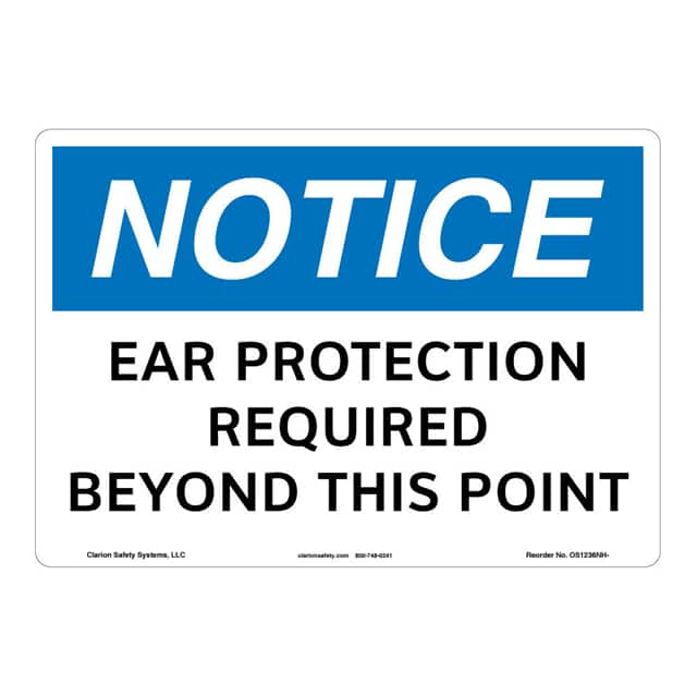 OS1236NH-BJSW1 NOTICE PLASTIC SIGN 7" X 10"