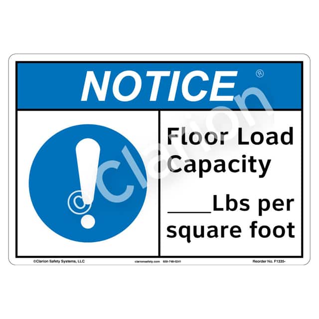 F1335-Z1SW1 NOTICE FLEXIBLE SIGN 7" X 10"