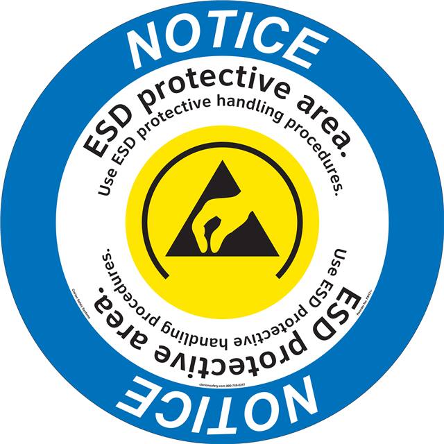 FM131-MPD3Y NOTICE  11" DIA ,FLOOR DECAL