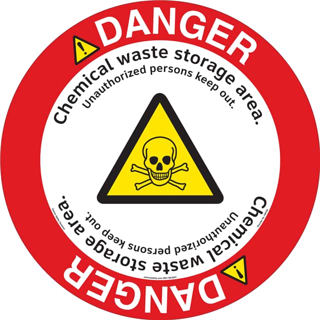 FM109-MPD3Y DANGER   11" DIA ,FLOOR DECAL