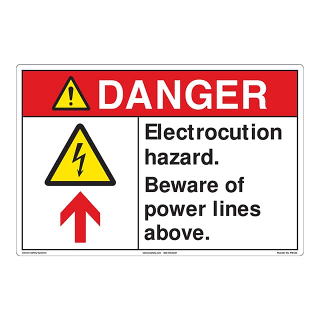 FM128-MPSW3 DANGER  12" X 18" ,FLOOR DECAL