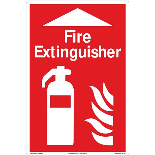 FM138-MPSW3 FIRE 12" X 18" ,FLOOR DECAL