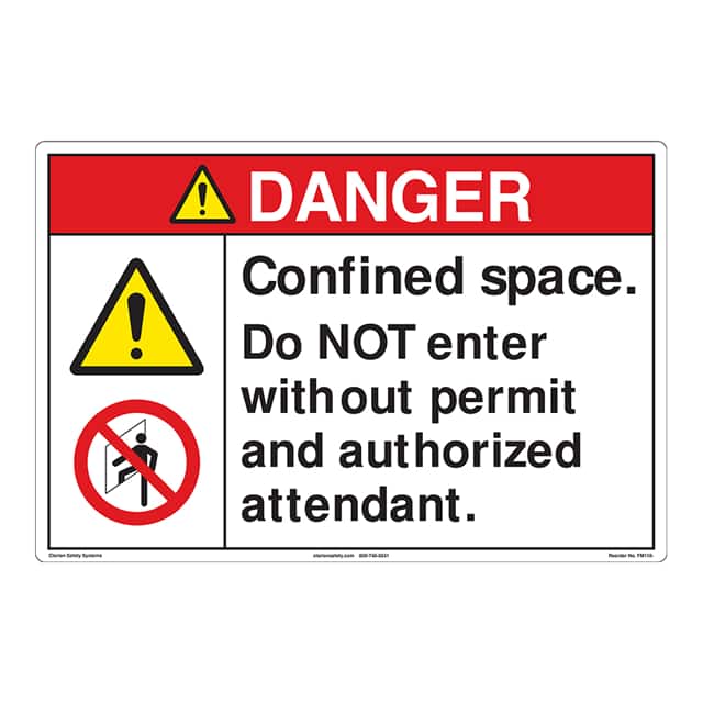 FM110-MPSW3 DANGER  12" X 18" ,FLOOR DECAL