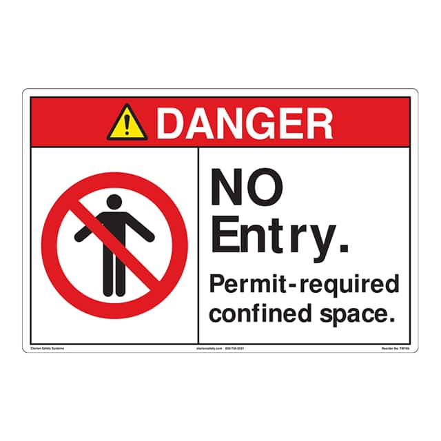 FM166-MPSW3 DANGER  12" X 18" ,FLOOR DECAL