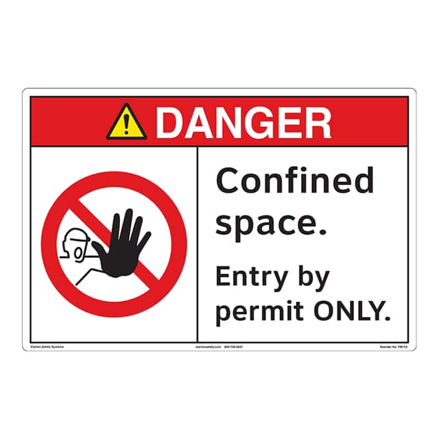 FM112-MPSW3 DANGER  12" X 18" ,FLOOR DECAL