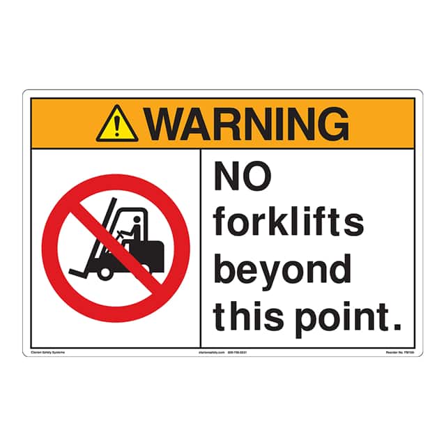 FM168-MPSW3 WARNING  12" X 18" ,FLOOR DECAL
