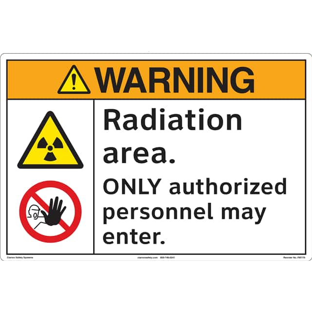 FM178-MPSW3 WARNING  12" X 18" ,FLOOR DECAL