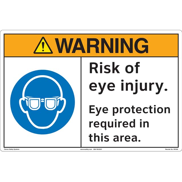FM186-MPSW3 WARNING  12" X 18" ,FLOOR DECAL